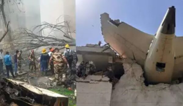 Air India plane collides with Doctors Hostel
