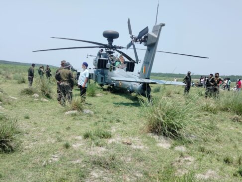Army's Apache helicopter makes emergency landing in Saharanpur