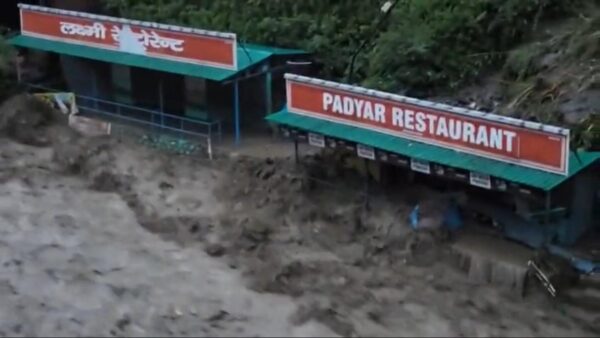 Cloud burst late night in Sahasradhara