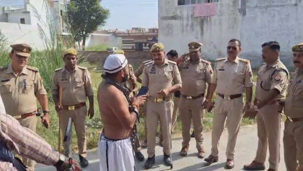 A young man arrived at Imran Masood's house in chains