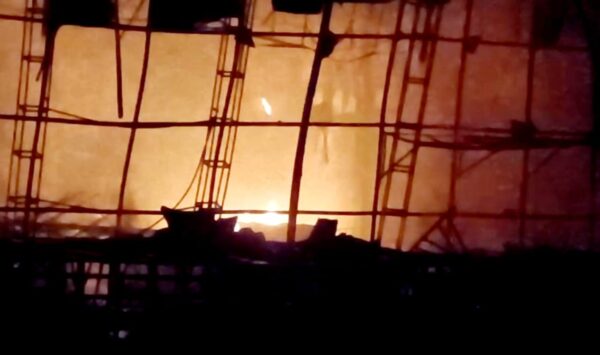 A massive fire in a banquet hall caused losses worth lakhs, A major tragedy averted during the wedding season.