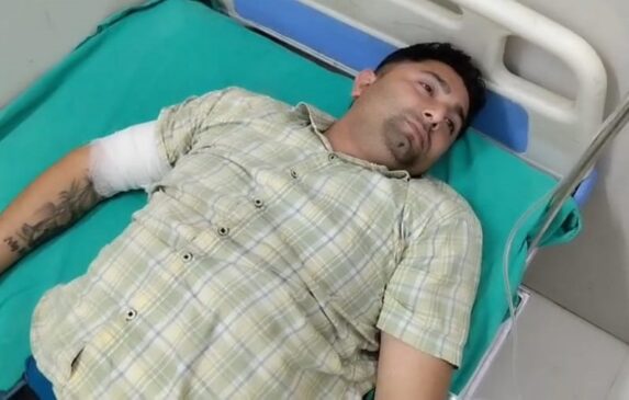 मुठभेड़ में घायल सिपाही 