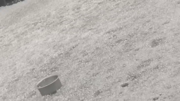 Hailstorm accompanied by strong winds in Saharanpur