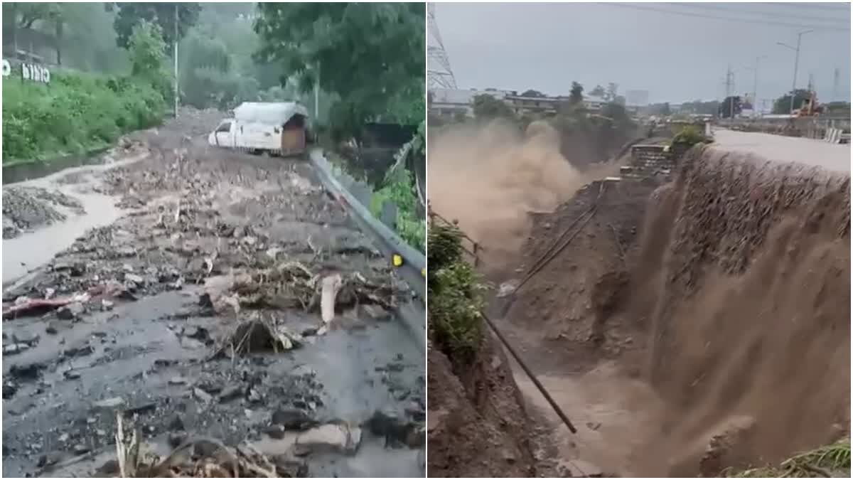 Cloud burst late night in Sahasradhara
