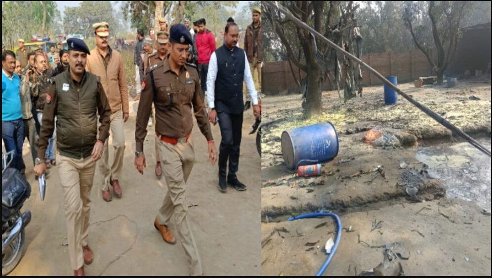 A massive explosion occurred at a firecracker factory in Najibabad