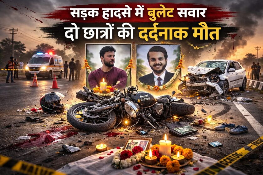 A horrific accident occurred on the Dehradun-Panchkula National Highway, Killing two students on their way to Jalandhar.