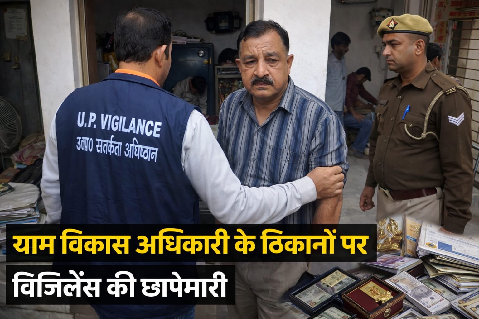 Vigilance raids the house of Village Development Officer in Saharanpur