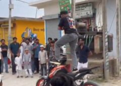 सहारनपुर में बाइक स्टंट का वीडियो वायरल, प्रशासन से कार्रवाई की मांग