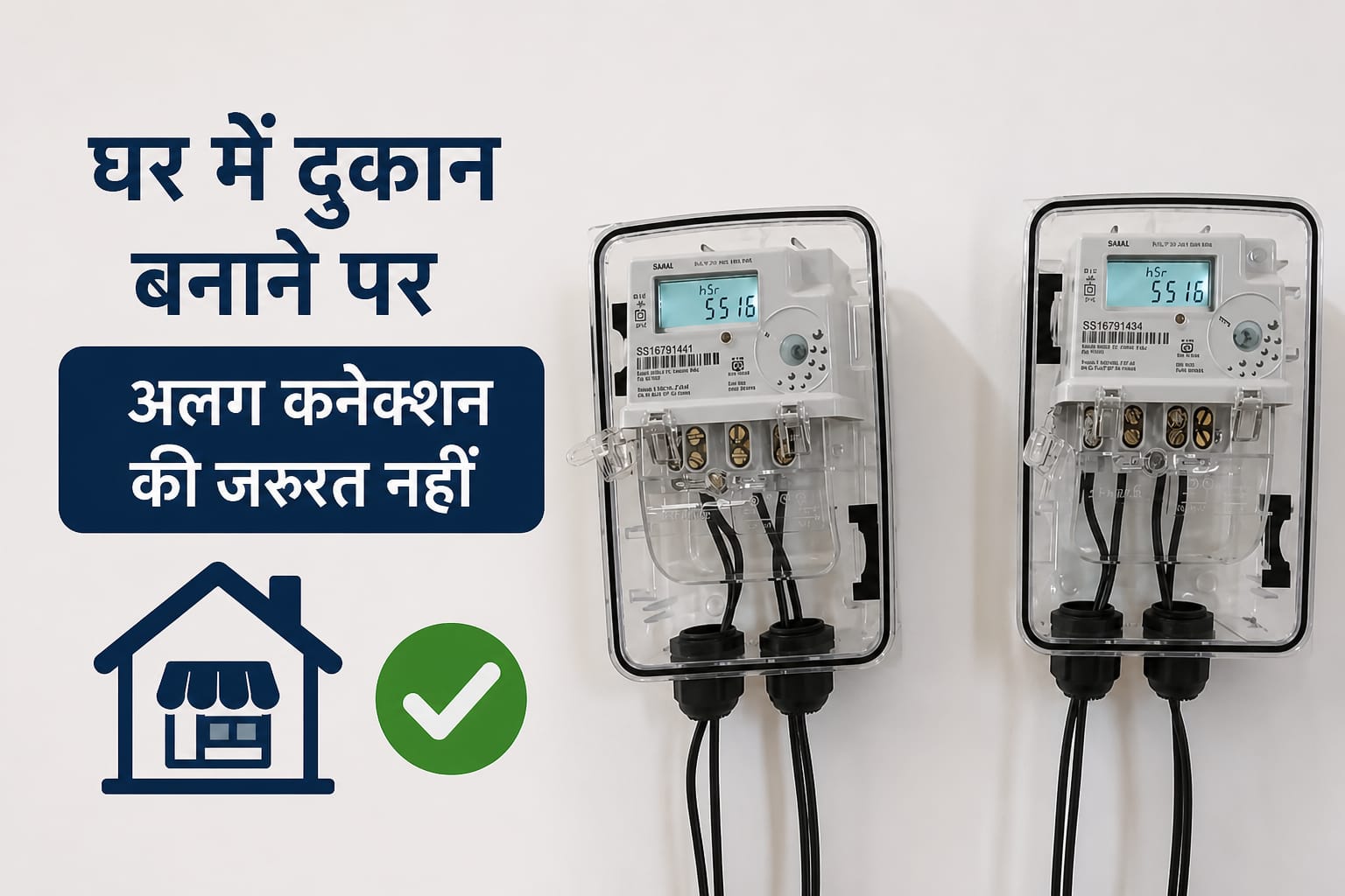 Opening a shop at home will not require a separate electricity connection