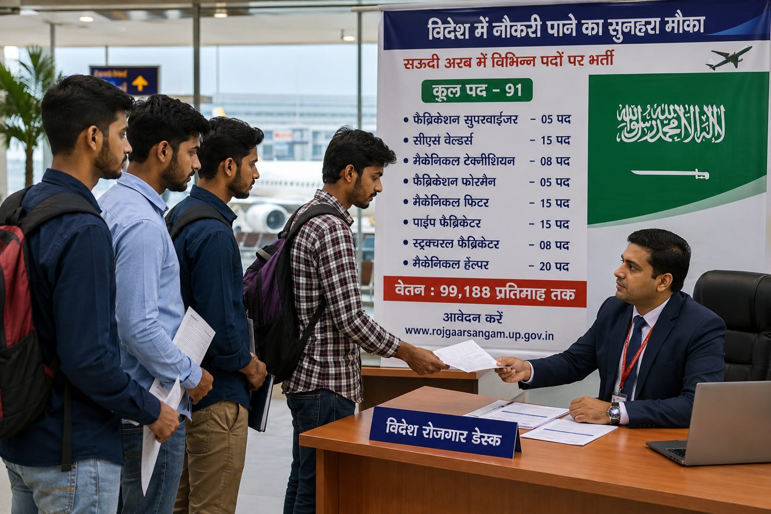 Golden opportunity to get a job abroad, Recruitment for 91 posts started in Saudi Arabia
