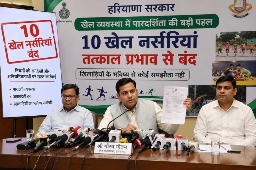 A major initiative for transparency in sports system 10 sports nurseries closed in Haryana