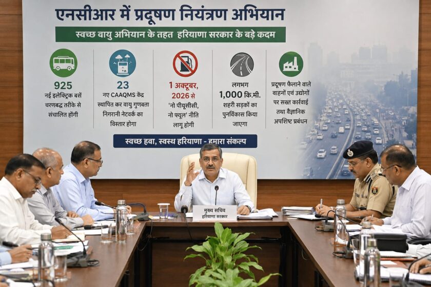 Strict action against pollution in the NCR, Haryana government has prepared a major action plan