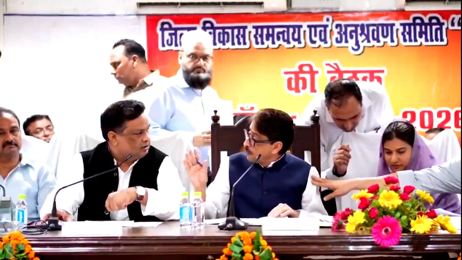 MP Imran Masood, Clash with MLA Ashu Malik, Disha meeting in Saharanpur, SP MLA Ashu Malik