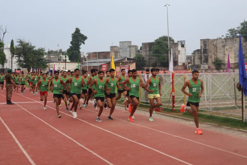 सहारनपुर में अग्निवीर भर्ती रैली का 15वां दिन, 1055 में से 842 अभ्यर्थियों ने दौड़ में मारी बाजी