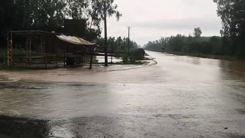 Rain flood situation in Saharanpur