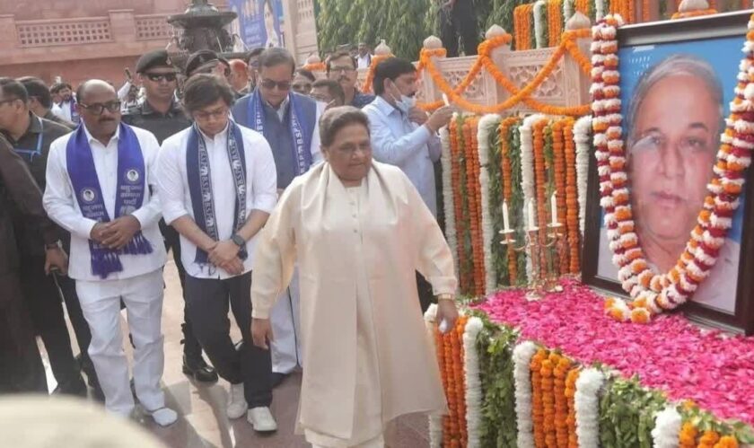 BSP Mayawati Akash Anand in Lucknow