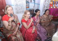 सहारनपुर में विदेशी महिलाओं पर चढ़ा मां भगवती की भक्ति का रंग, श्री यंत्र महाअनुष्ठान बना आकर्षण